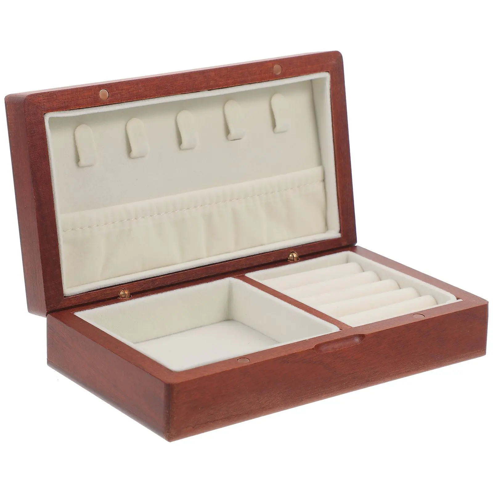 

Шкатулка для драгоценностей из цельного дерева, домашний органайзер для ключей, ретро-декор, контейнер для ожерелья