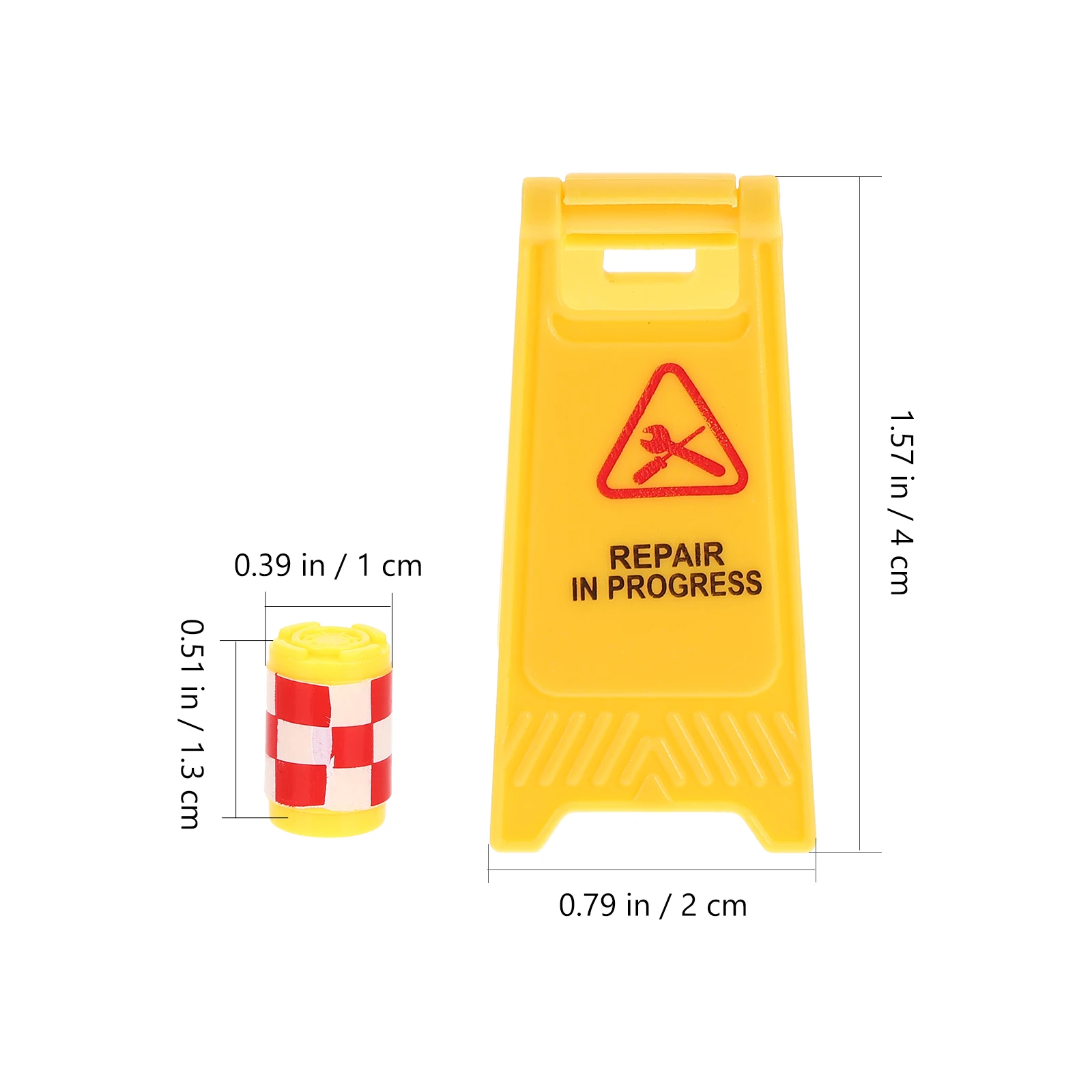 

16 Pcs Traffic Sign Toy Roadblock Toys Small Children Playing Abs Barrels Signs Mini Preschool