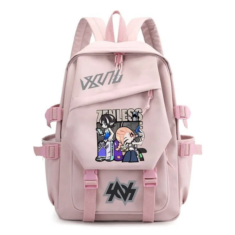 Game Anime Zenless Zone Zero Cosplay The Bangboo Corin Anby Cosplay Nylon High Capacity School Bag Knapsack Pendant Backpack