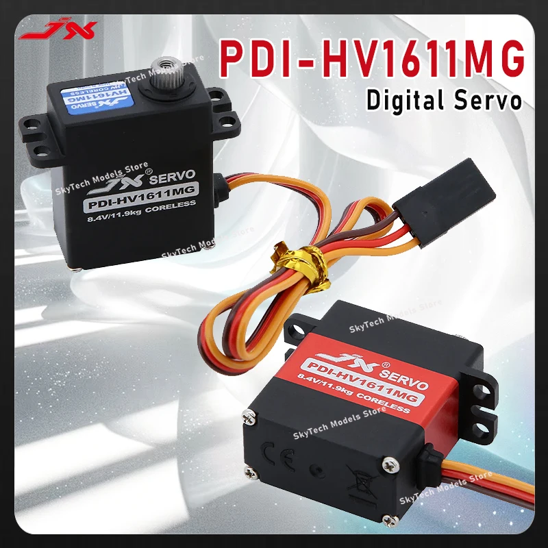 JX Servo PDI-HV1611MG Digital Servo - 16g, 11KG Torque, Metal Gear, 4.8-8.4V, for RC Cars, Crawlers & Robotics