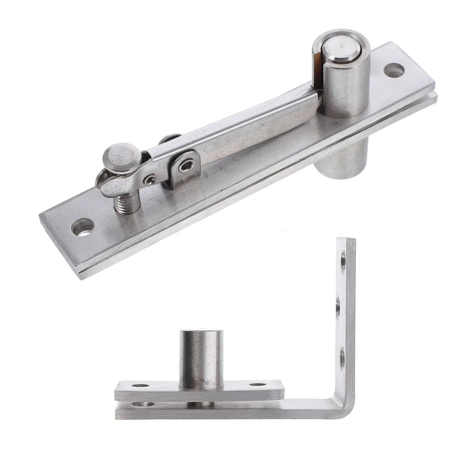 

1Set Thickened Shaft Stainless Steel Hidden Pivot Hinge 360 Degree Rotation Door Hinge for Home Indoor Doors Solid Steel Ball