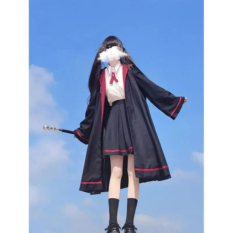 Bla Magic Cloak irt ort تنورة مجموعة لطيف لوليتا الساحرة الصغيرة loween زي الملابس النسائية طويلة Sve KTV ثوب مسائي