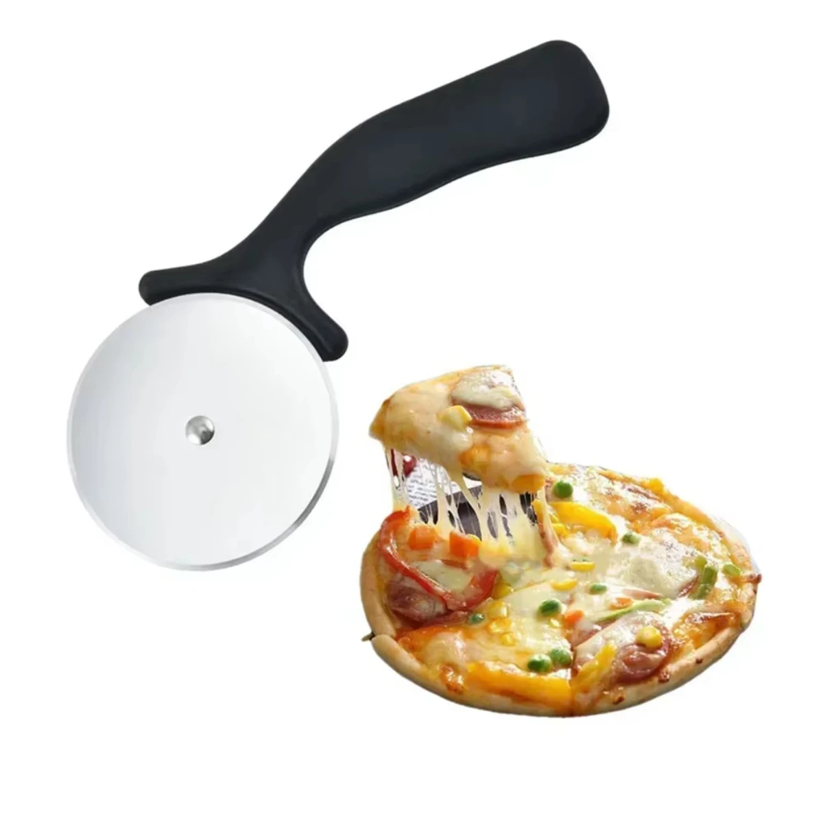 

2026Stainless Steel Pizza Cutters Kitchen Accessories Pastry Roller Cutter Pizza Knife Cookie Cake Roller Wheel Scissor Cutting