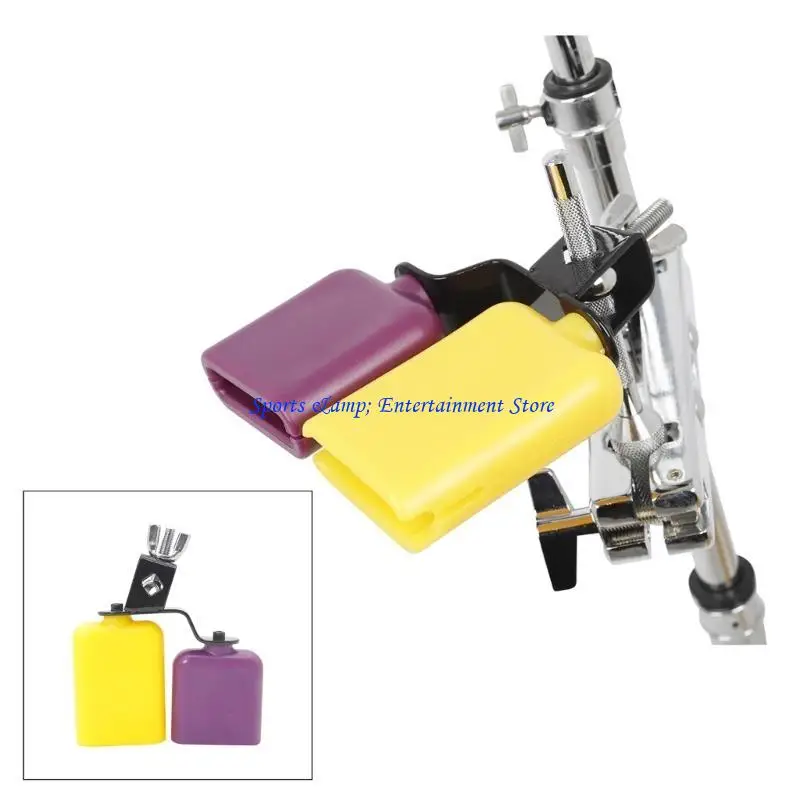 

G7NF 1Pc Double Mounted Bells Percussion Musical Instruments Sporting Event Drum Sets