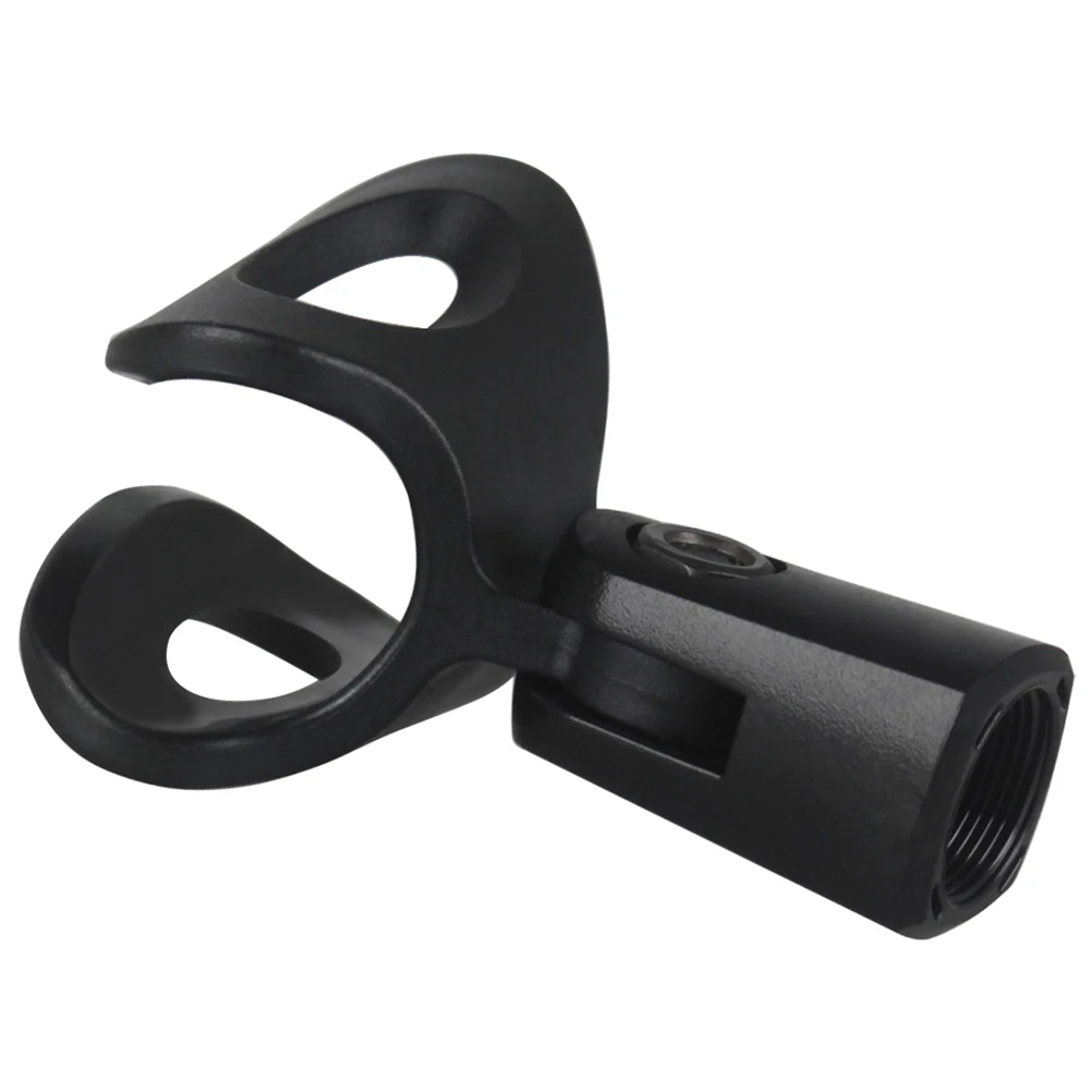 

Microphone Clip Adjustable Angle Bracket Elliptical Holder for Professional Wireless Black