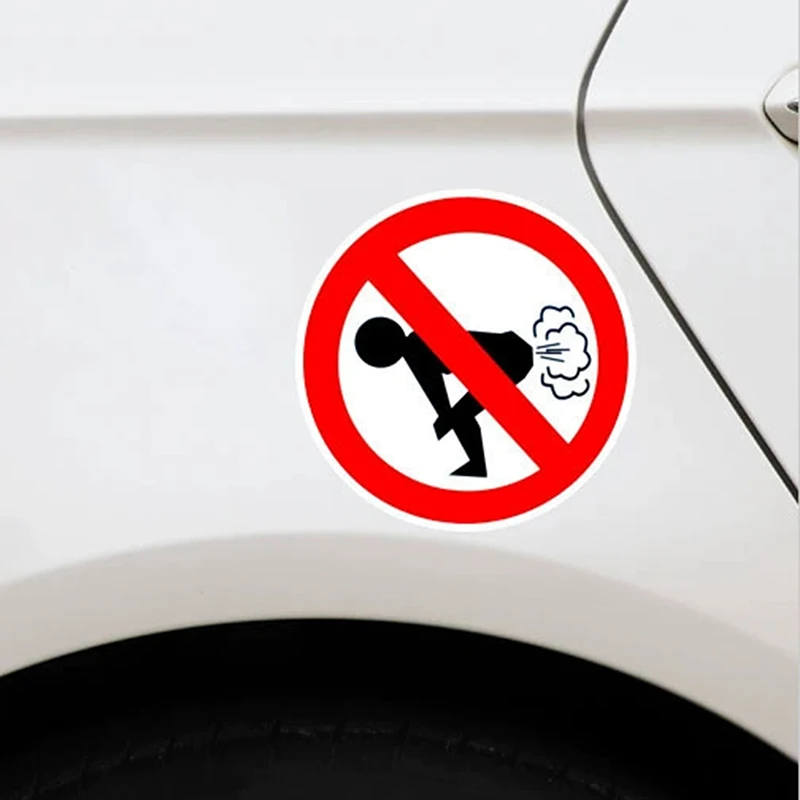 Interesting Interesting 7cm x 12cm No Farting Car Sticker Funny PVC Decal Car Accessories Auto Styling Decoration Gift - Aliexpress Deal