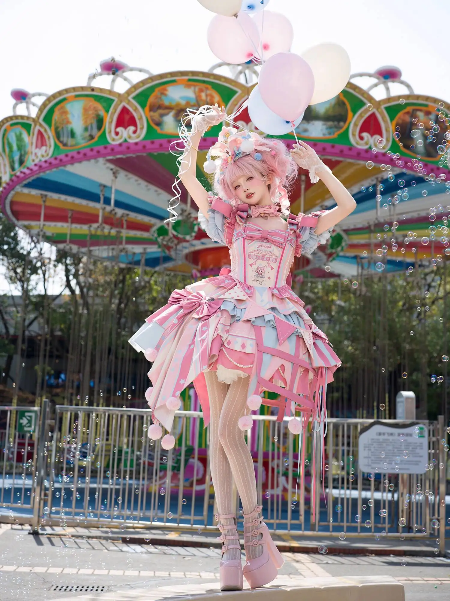 جديد فييستا كرنفال هالوين كوس تأثيري السيرك خرافة افتتاح لوليتا تنورة لو تنورة #5