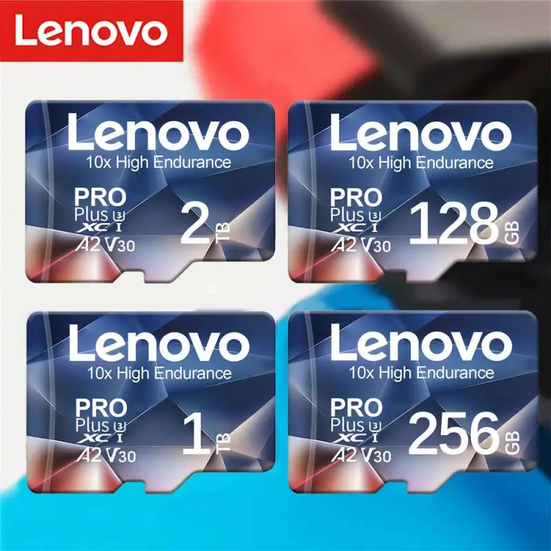 Lenovo 2TB SD Memory Card 1TB High Speed Class10 TF Card 4K Ultra-HD Video A2 SD Card 128GB 512GB TF Card For Phone Camera Ps5