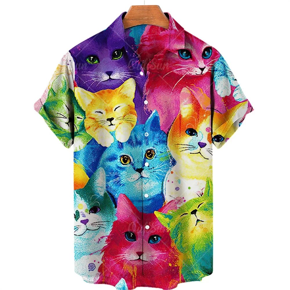 

Unisex Anime Shirts Hawaiian Shirt Men Woemn Men's Clothing Cartoon Style 3d Print Shirts Summer Loose Short Sleeve Top