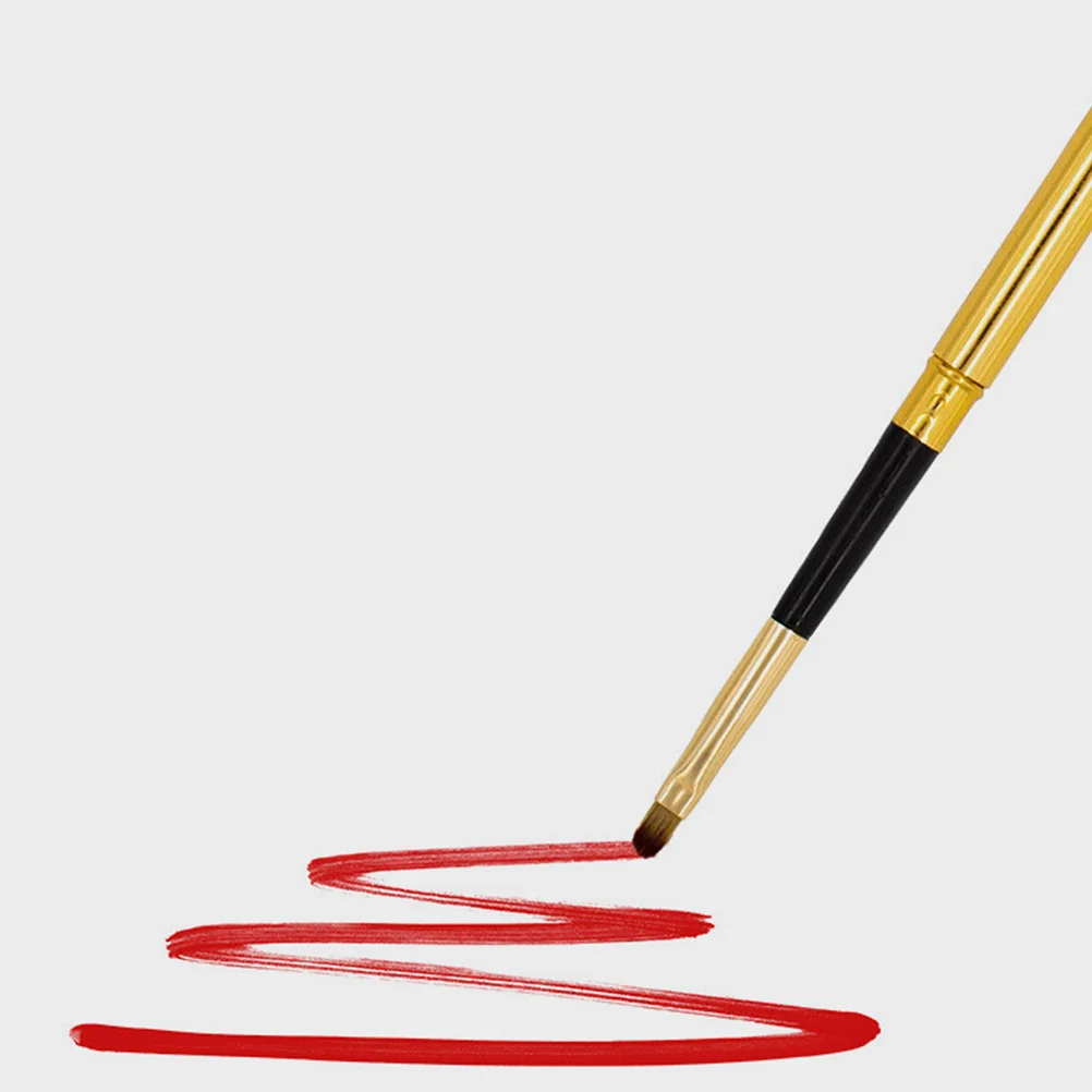 Pincel de labios retráctil para mujer, herramienta de maquillaje de lana biónica, mango suave, aplicador de lápiz labial portátil, 6 uds.