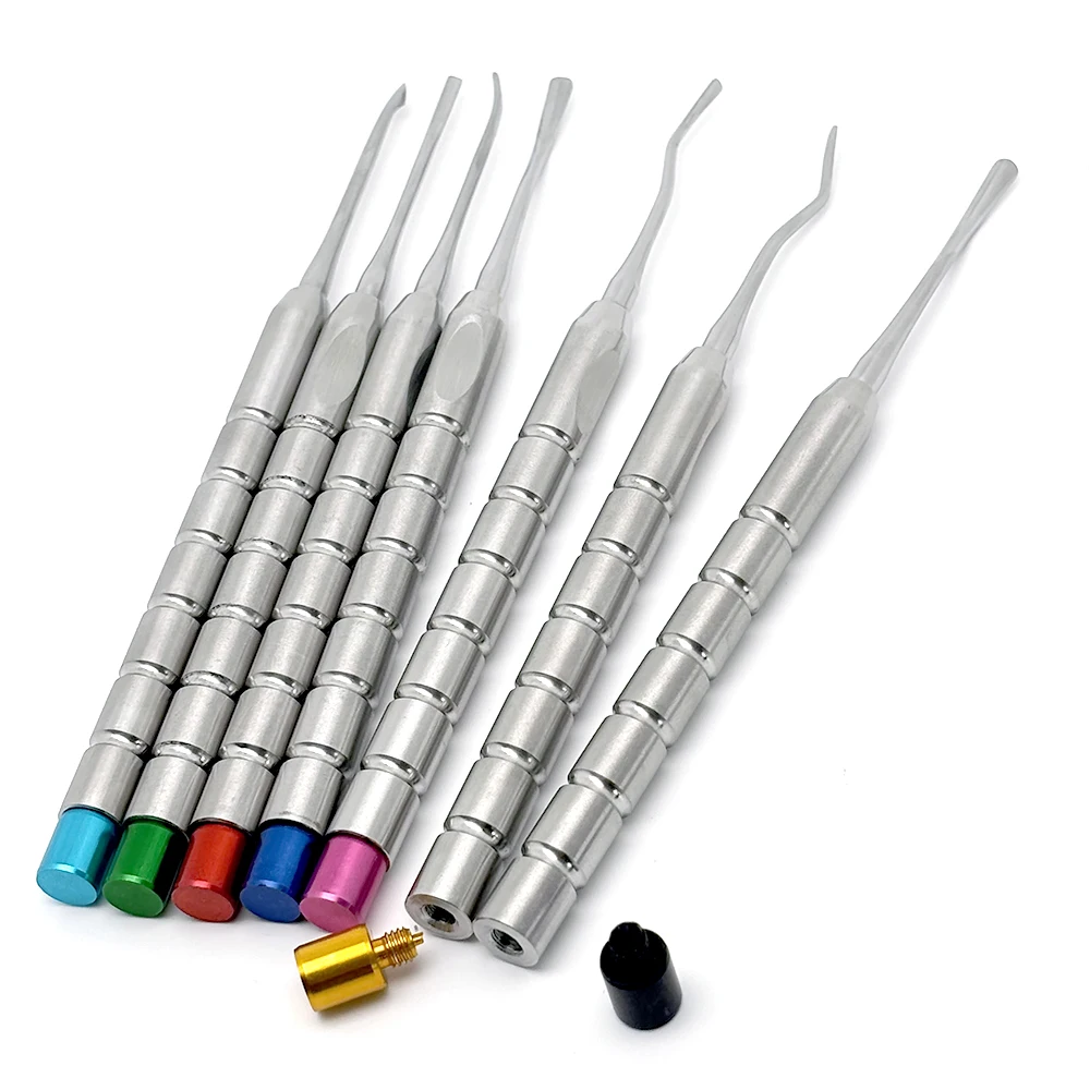 7Pcs/Set Dental Implant Luxating Root Tooth Elevator Knife Titanium Alloy Extraction Minimally Invasive Dentistry Equipment Tool