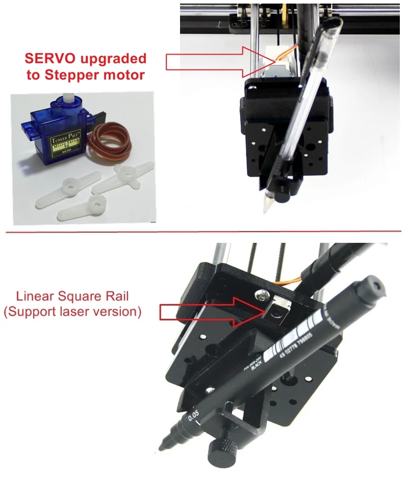 Imagem -02 - Desktop a4 Laser Xi-plotter Desenho Robô Suporte Slideway a Laser Movendo Eixos Stepper Motor Vesion com Base Inferior Placa Kits