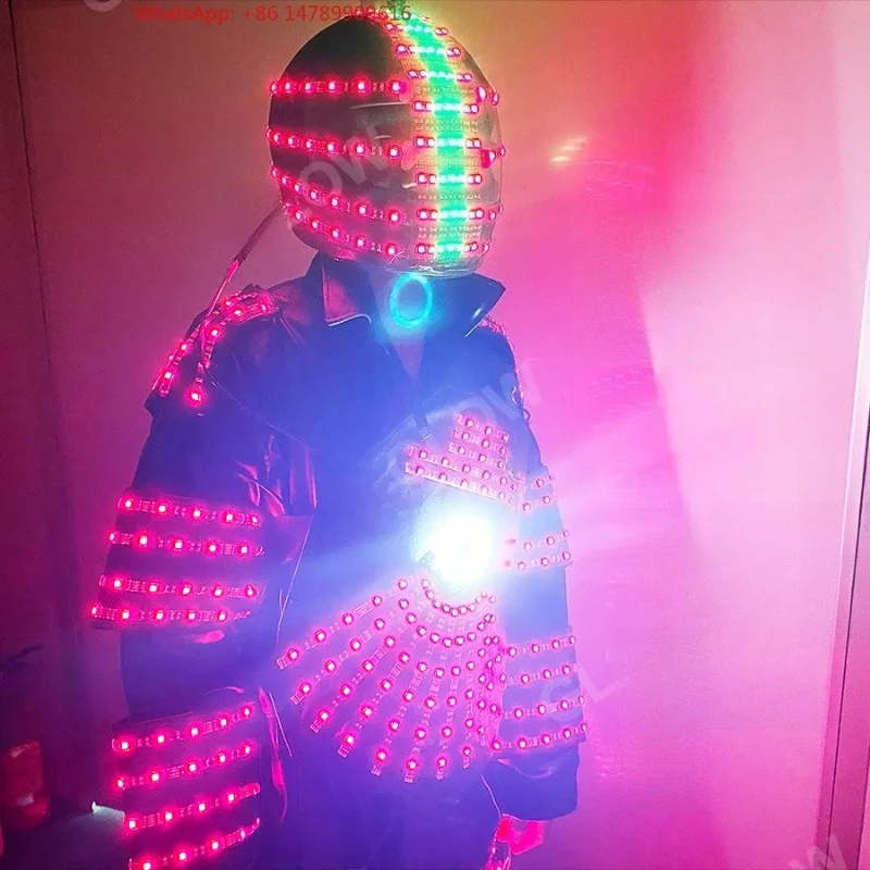 

High-End Bespoke LED Bottle Display RackLED Light Clothes Light Up Lasting Led Costume For Lady Man For Party