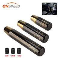 Car Universal 9cm 13cm 18CM Aluminum Black Gold Gear Shift Knob Racing Manual Transmission Shifter Lever Knob With three adapter