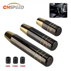 Car Universal 9cm 13cm 18CM Aluminum Black Gold Gear Shift Knob Racing Manual Transmission Shifter Lever Knob With three adapter