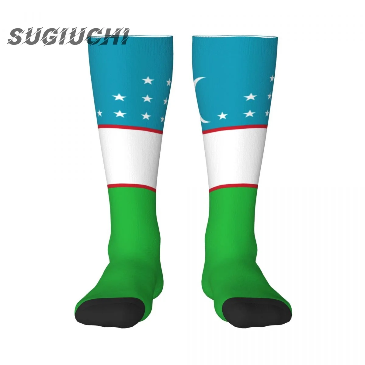 

Uzbekistan Flag Polyester 3D Printed Socks For Men Women Casual High Quality Kawaii Socks Street Skateboard Socks