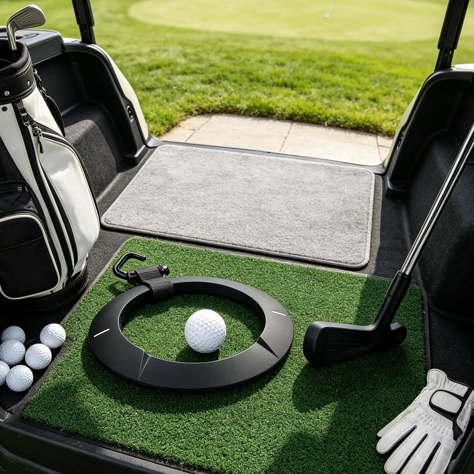 Golf Putting Target Ring Portable Silicone Putting Cup Golf Green Hole Trainer Putter Practice Accessory Golf Training Equipment