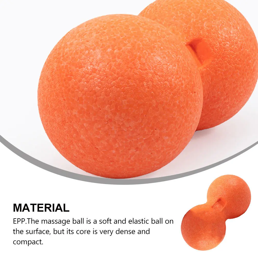 

1pc Peanut Shaped Anti-Skid Massage Ball Muscle Relaxation Fitness Tool Deep Tissue Pain Relief Double Mobility Roller