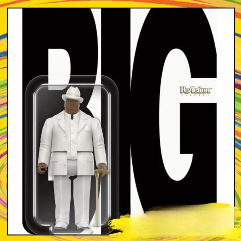 

Spot Super7 Infamous B.i.g East Coast Gangster Rap Suit Character Hang Card Collectible Birthday Gift Tabletop Ornament