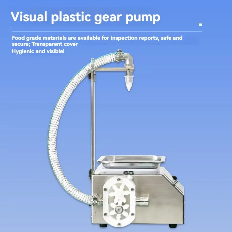 3,5 л/мин маленький интеллектуальный пластиковый зубчатый насос, взвешивающая машина для наполнения густых жидких кремов, медовой смазки, мази, паста, варенье, гель