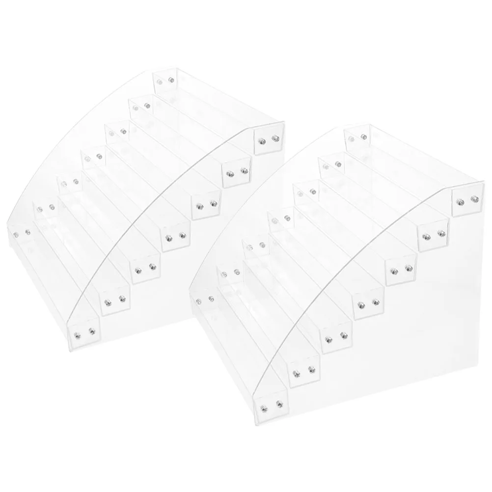 

2 Pcs Display Rack 7 Layers Rack Transparent Paint Storage Pigment Organizer Craft Paint Organizers And Storage Holder