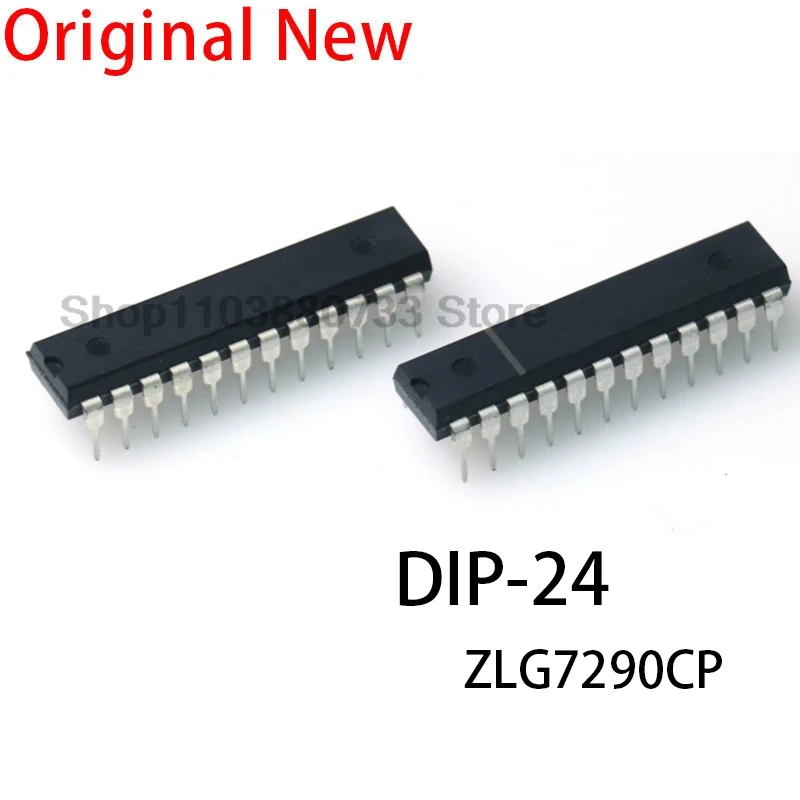 1PCS New and Original ZLG7290CP zlg7290cp 7290CP DIP-24 in-line keyboard display driver controller IC chip