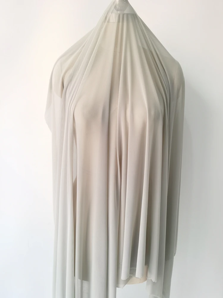 4-Wege-Stretch-Tüll, 58 Zoll breit pro Meter, hochwertiges elastisches Spandex-Mesh-Gewebe, Nylon, Unterwäsche, Strümpfe, Futter, Spitze – Detail 35