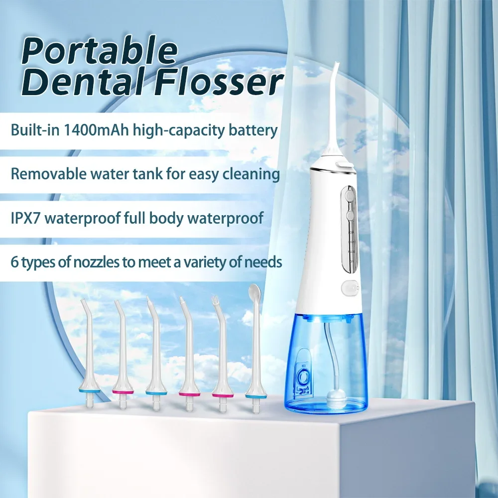 

Electric Dental Flusher Electric Portable Water Floss Household Oral Dental Cleaning Machine Pulse Dental Flusher