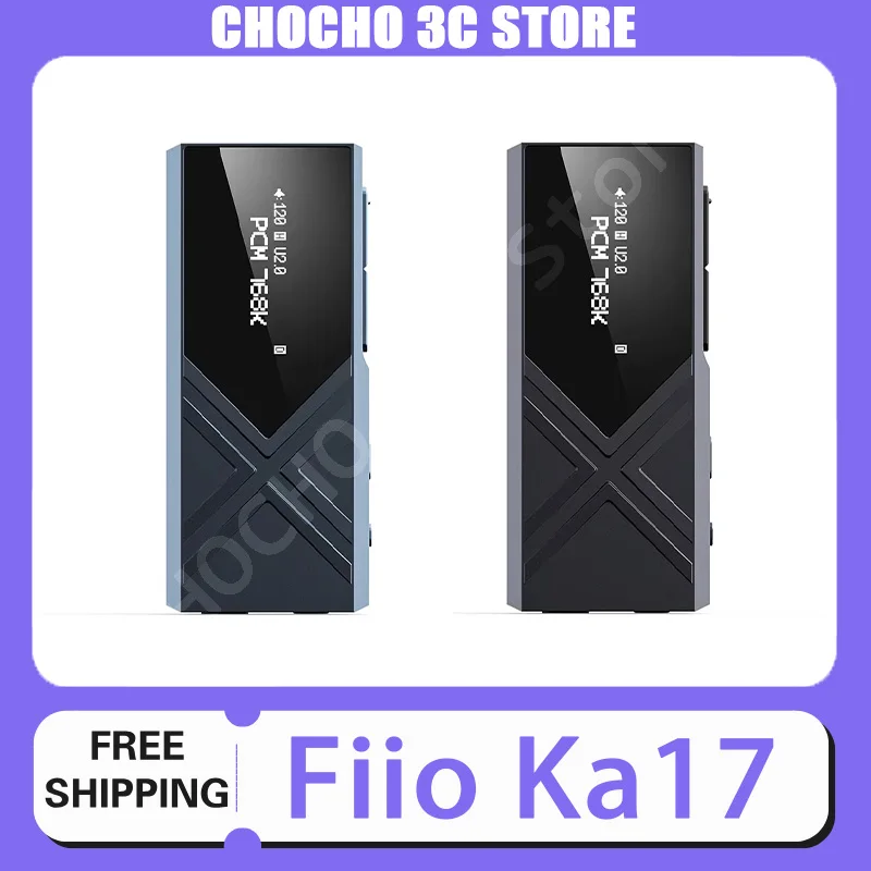 Fiio Ka17 Usb Hifi Dac Portable Audio Decoder, Dual Es9069q Pcm768 Dsd512 3.5/4.4mm Output Custom For Android Ios Mac Win10