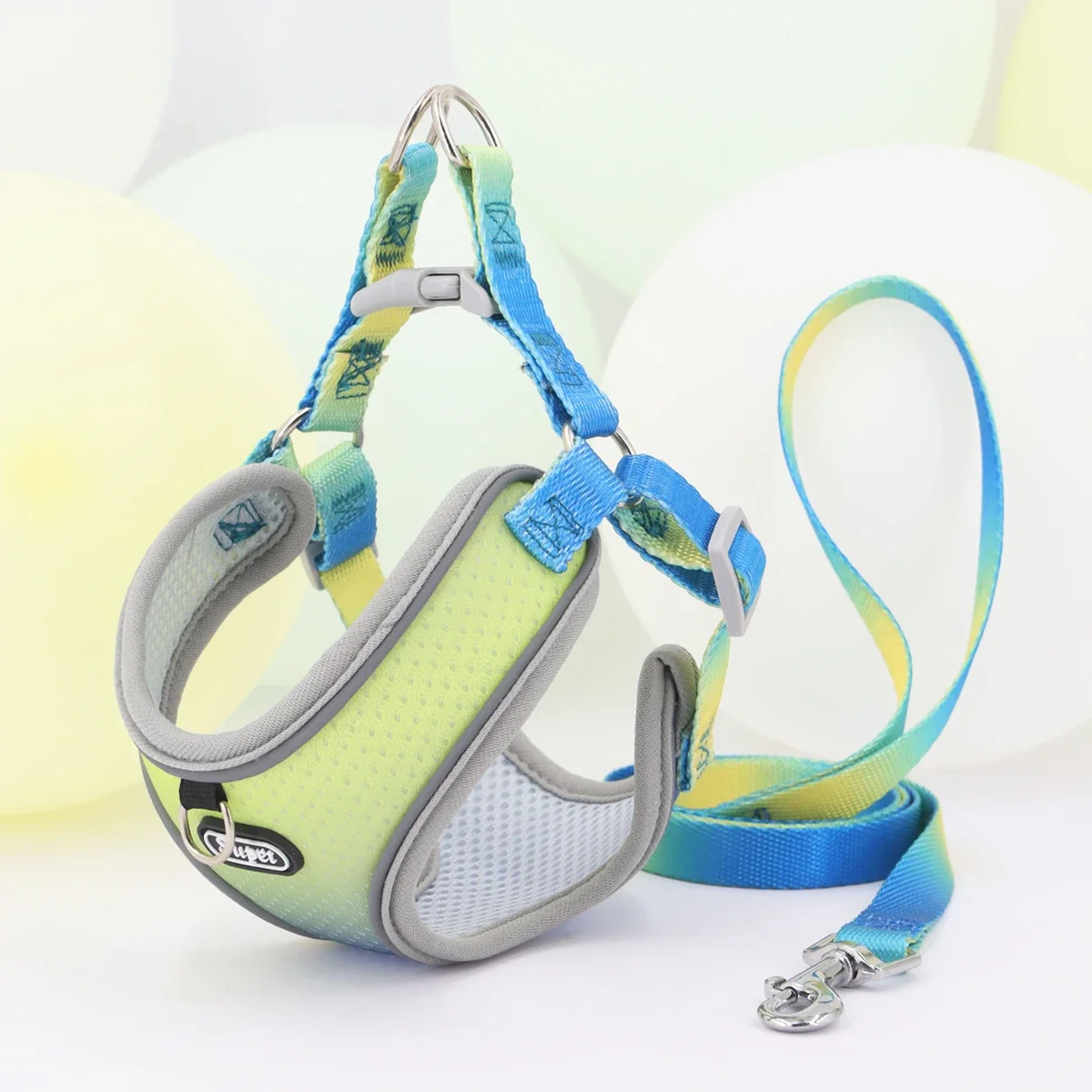 Supet Pet Step-in Dog Harness Adjustable Reflective Soft Dog Harness Breathable Dog Vest Harness for Cats Puppy