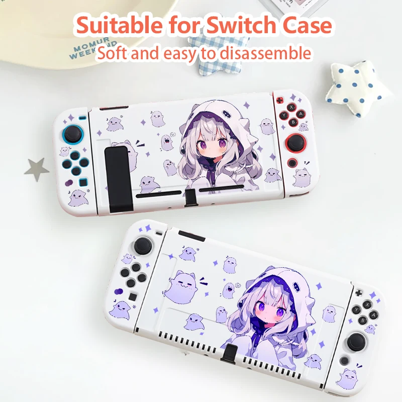 Printed protective case designed specifically for Switch NS/OLED,stylish console protector is scratch-resistant and drop-proof