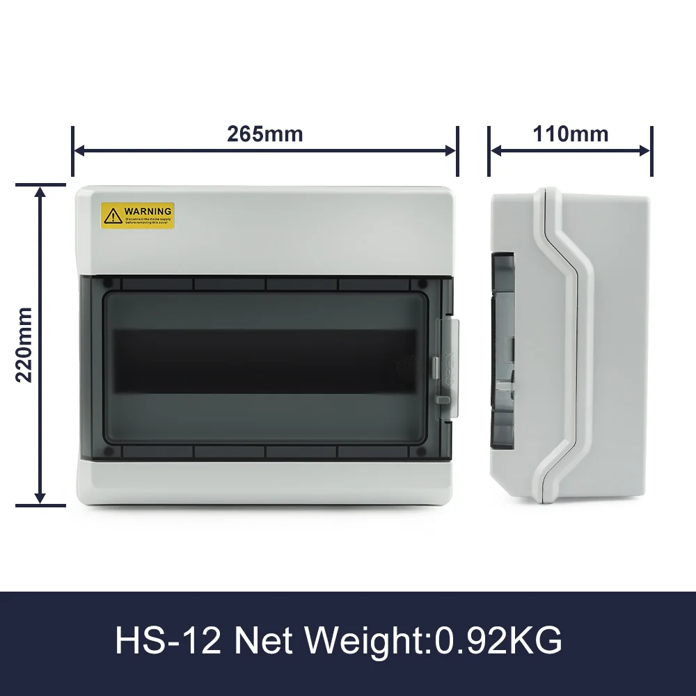 HS-4/6/9/12/15/18/24/36 MANIER IP65 Waterdichte Verdeelkast ABS Plastic Elektrische behuizing Outdoor Schakelaar Aansluitdoos DIY GO