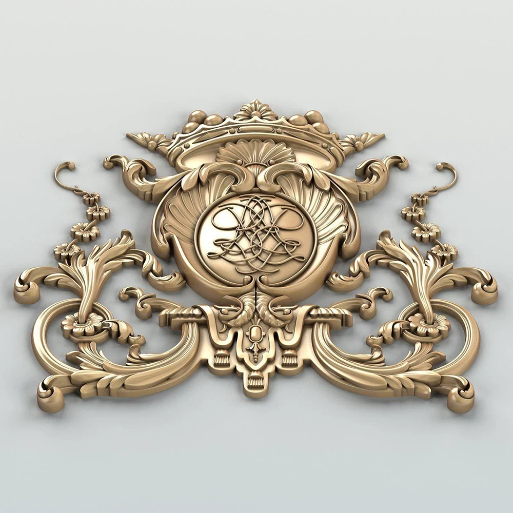 Decalcomanie per mobili in rame battuto Decorazione domestica non verniciata Design in rilievo