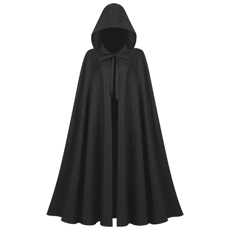 1pcs Medieval Hooded Cloak Long Robe for Role Play Wizard Witch Costume Cosplay Masquerade Party Stage Performance Decoration