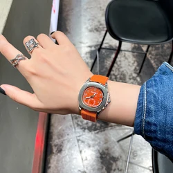 Luxury Brand Waterproof Women's Watch Fashion Square Green Red Orange Black Silicone Quartz SPORT Wristwatch Reloj De Mujer