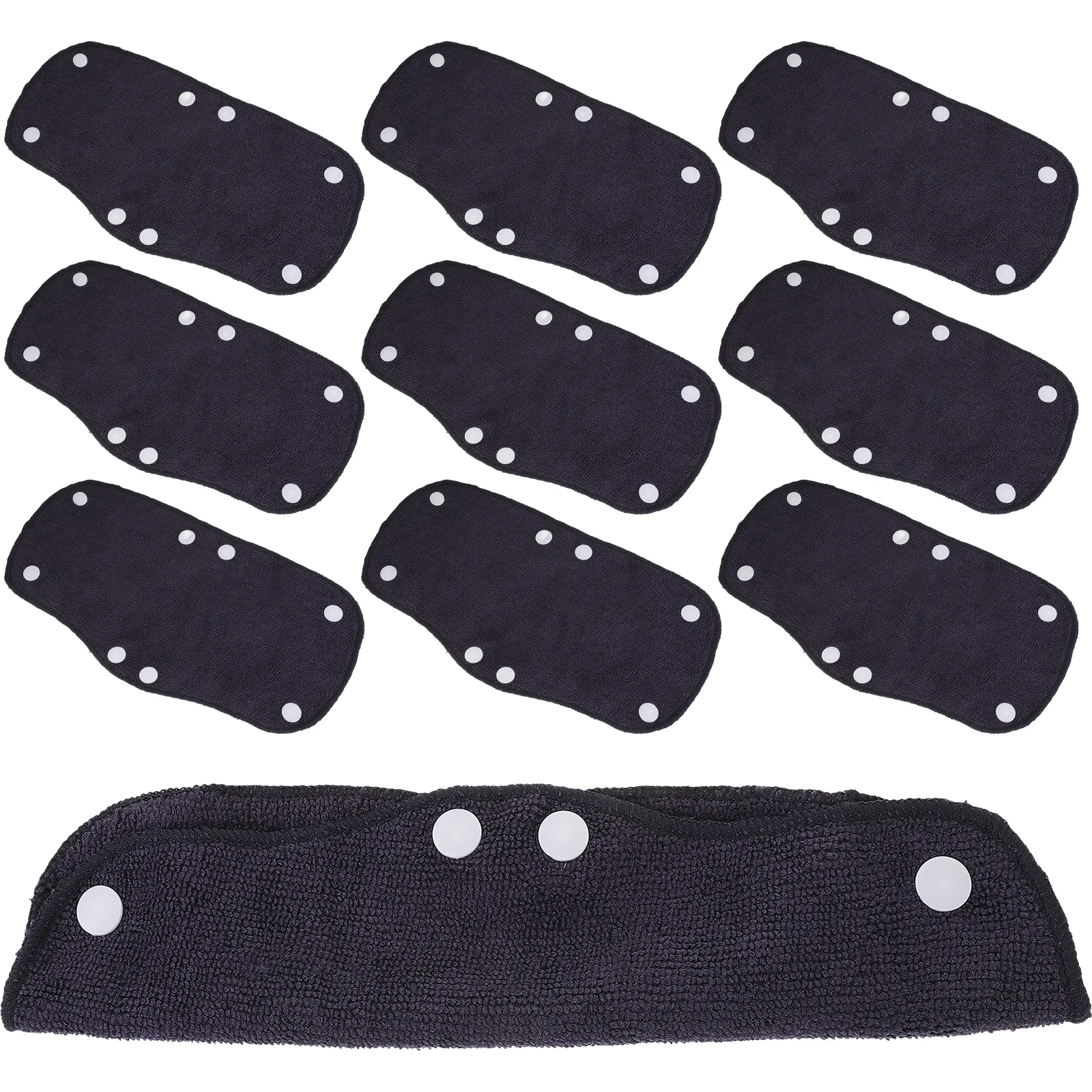

10 Pcs Liners Hard Reusable Hard Hat Sweatbands Hat Sweatbands Washable Reusable Absorbent Pads Gray Fit Helmets