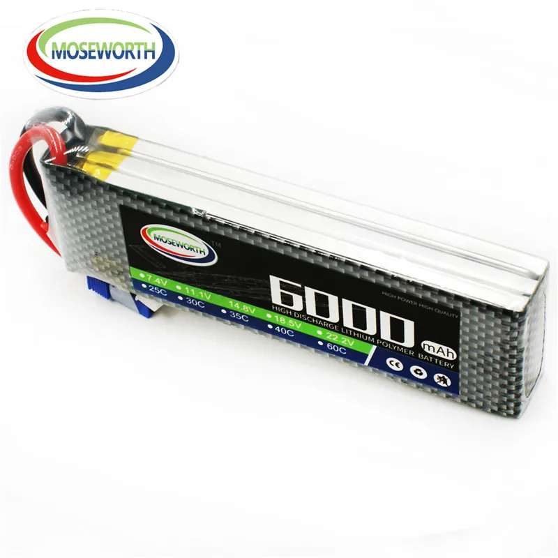 แบตเตอรี่3S 6000mAh 11.1V 60C Lipo สำหรับเครื่องบินเฮลิคอปเตอร์ควบคุมรีโมตเครื่องบินสี่ใบพัดแบตเตอรี่11.1V 3S พร้อมปลั๊ก XT90 XT60