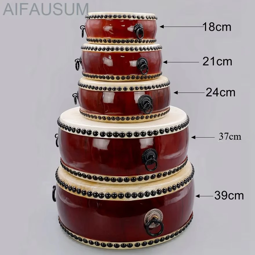 Hang drum Cowhide Flat drum Portable Coloratura tambourine  drums with drum sticks,39cm,37cm,31cm,24cm,21cm,18cm