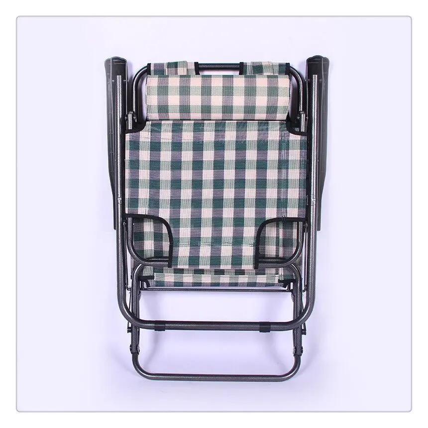 حار بيع كرسي المحمولة السرير وكرسي متعدد الوظائف كرسي استرخاء معدني قابل للتعديل #5