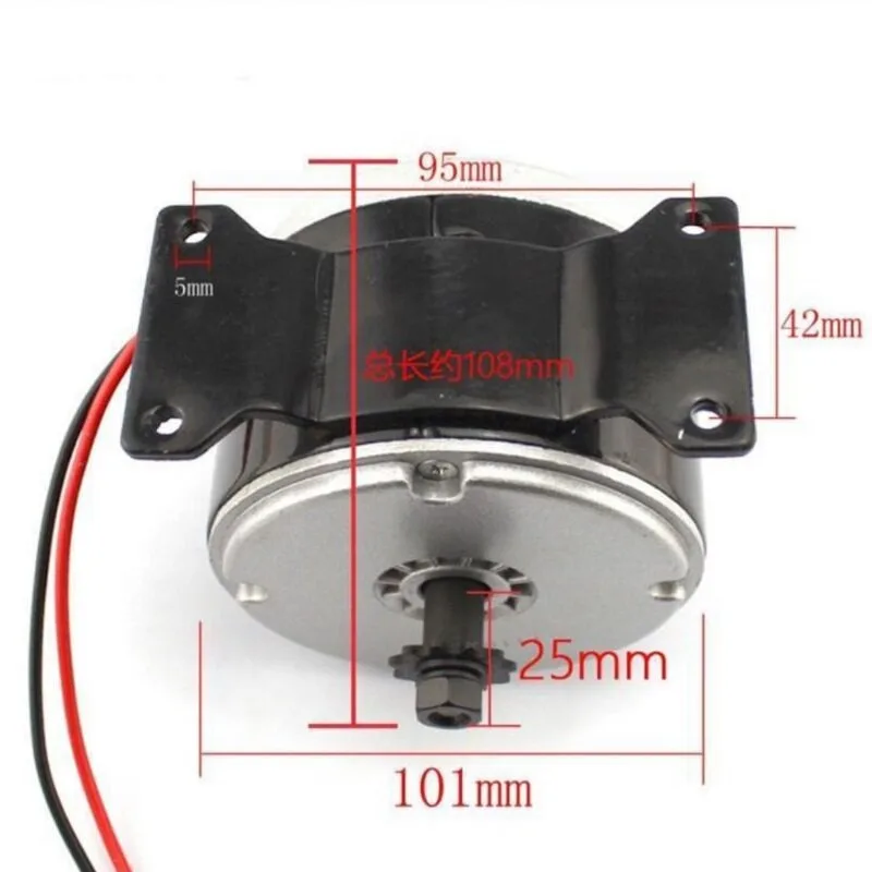 Electric Conversion Kit, 12V 24V 250W 350W High Speed Motor, 25H Sprocket For Bicycle Trolley, Easy Install