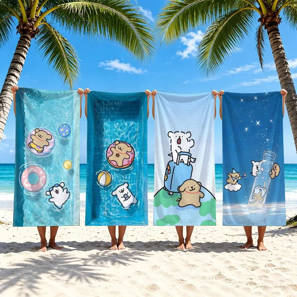 Pattern M-Maltese Towel Towel Beach Towel Oversized Quick Dry Towel Absorbent Soft Swim BeachTowels for Men Women