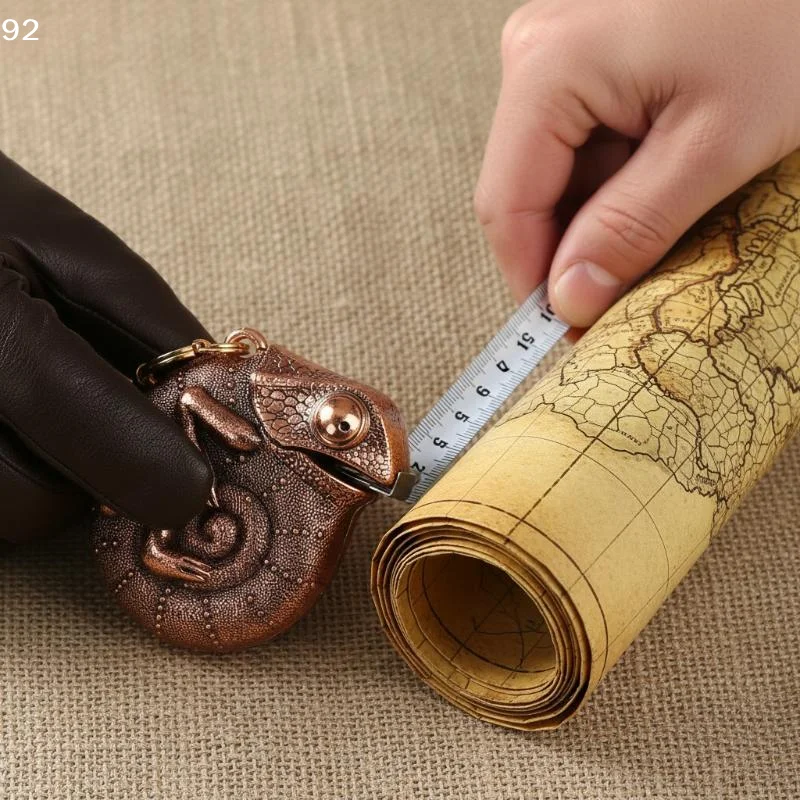 fita-metrica-de-aco-chameleon-com-chaveiro-ferramenta-de-medicao-portatil-com-pingente-de-animais-realistas