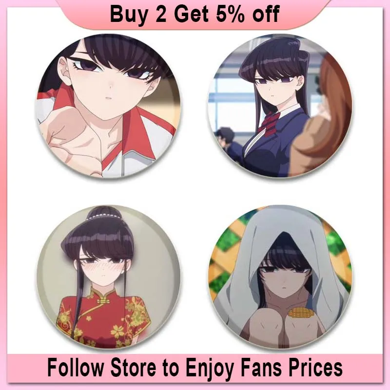 Anime Komi Can T Communicate Lapel Pin Cartoon Cosplay Badge Creative Gifts Gujian Classmates Brooches Cute Pins for Backpacks