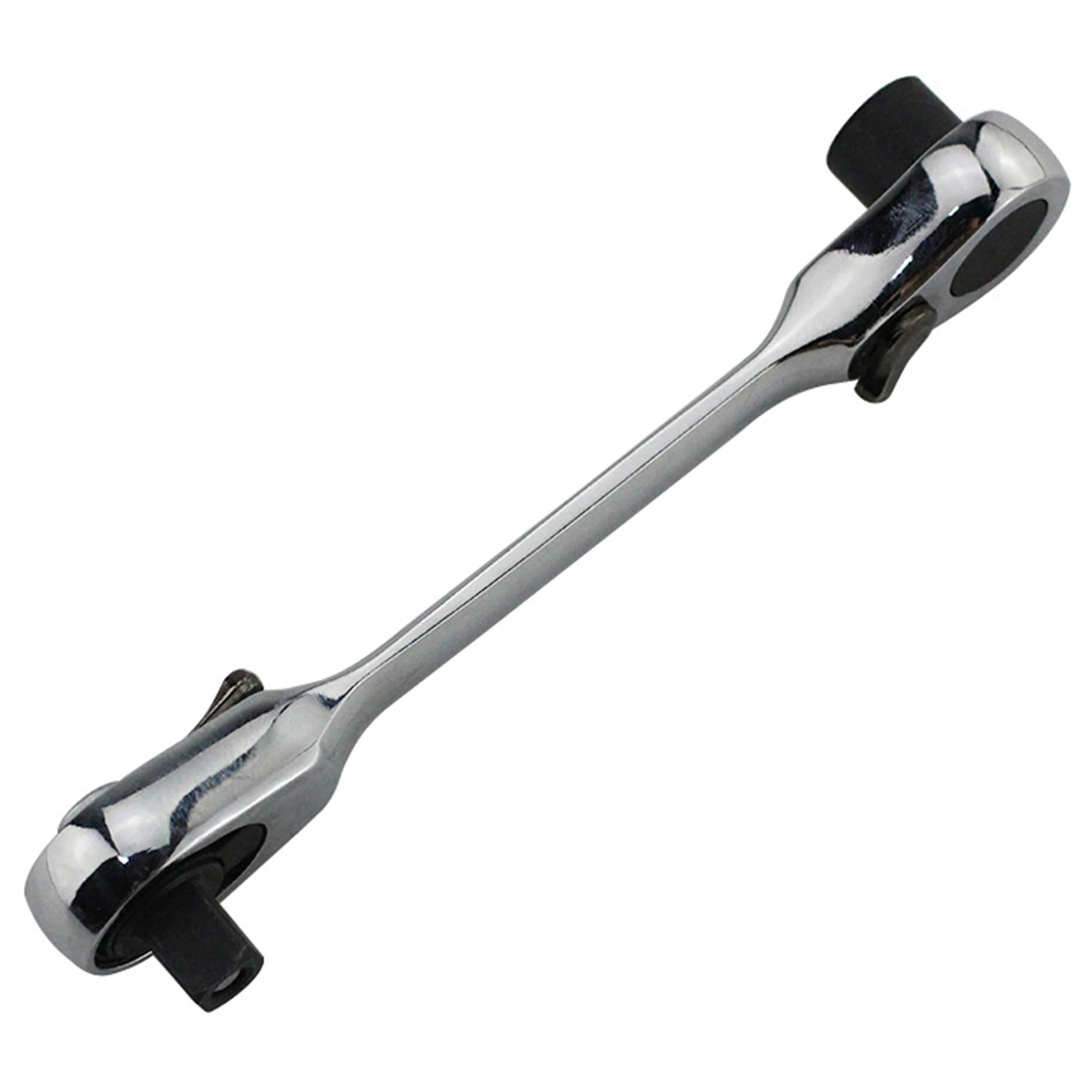 1 Stück 72 Zähne 1/4 Zoll Schnell-Doppel-Doppelend-Mini-Ratschenschlüssel aus Chrom-Vanadium-Stahl (107 mm)