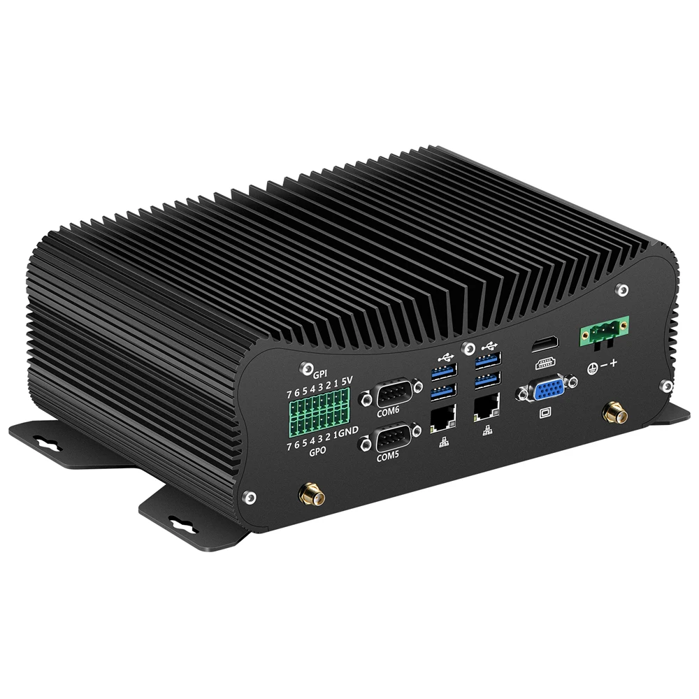 XCY X45G IPC Industrial PC Intel Core i7-1255U 6x COM Ports 6xUSB 2xLAN HDMI VGA 14x GPIO WiFi 4G LTE PS/2 DC9V-36V Win10/11
