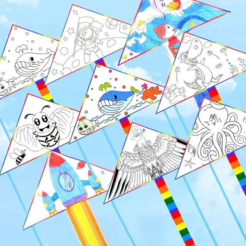 ว่าวเปล่า DIY สำหรับเด็ก ของเล - Art Craft Kite บทวิจารณ์และราคา