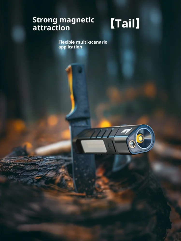 LEM M55/M56 Outdoor Flashlight Portable Strong Light Camping Torch Long Range Rechargeable 600LM/1000LM Magnetic Flashlight