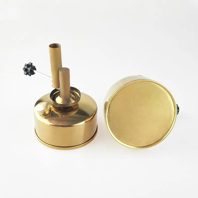 Copper, Seat Type, High Temperature Alcohol Blowtorch, Portable All Copper Alcohol Lamp, Adjustable Firepower s
