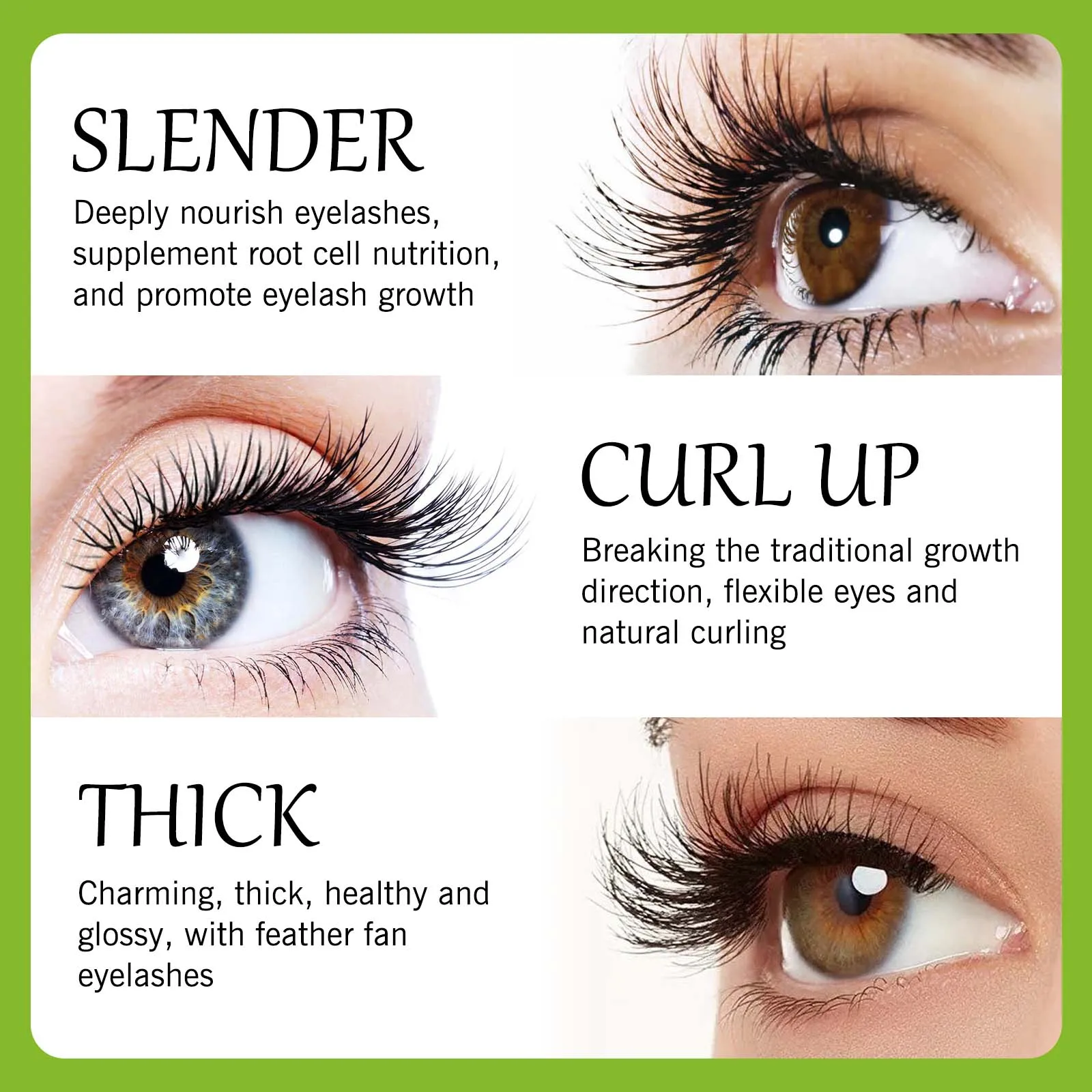100% Pure Natural Lash Serum for Thickening Black Castor Oil  Hair Growth Oil for Brows and Lashes Moisturizing Essence 10ml