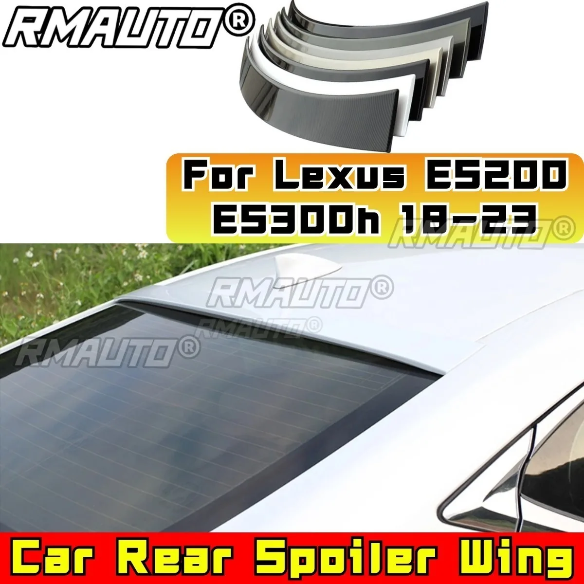

Car Rear Roof Spoiler Wing Modification Part for Lexus ES200 ES260 ES300h 2018-2023 Rear Roof Spoiler Wing Car Accessories